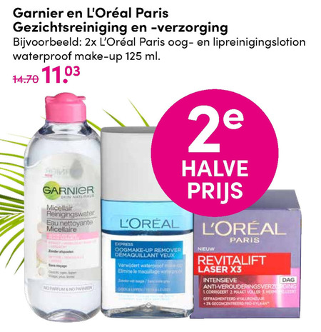 L Oreal   gezichtsreiniging, gezichtsverzorging folder aanbieding bij  DA - details