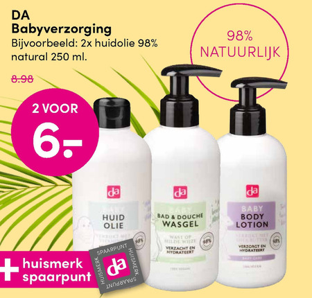 DA Huismerk   babyverzorging folder aanbieding bij  DA - details