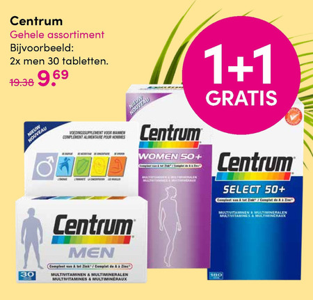 Centrum   multivitaminen folder aanbieding bij  DA - details