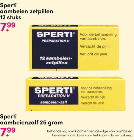 Sperti   huisapotheek folder aanbieding bij  DA - details