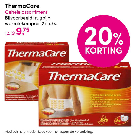 ThermaCare   warmtecompres folder aanbieding bij  DA - details