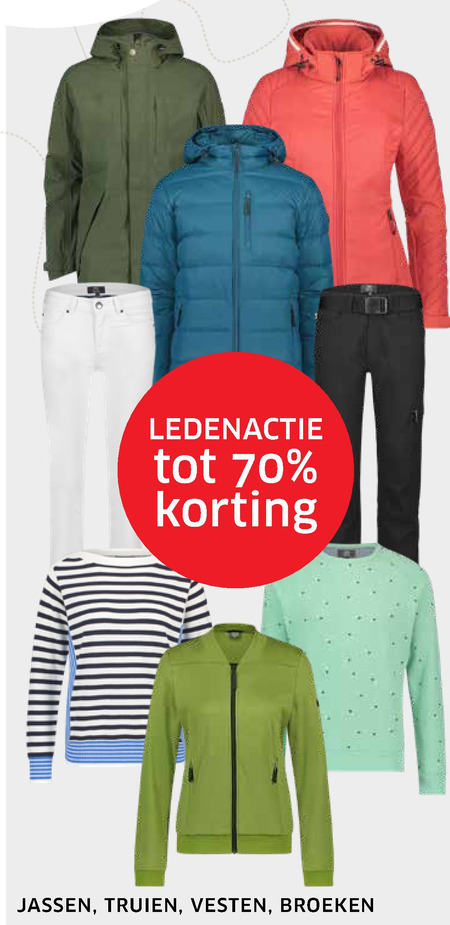 Human Nature   dames vest, herenjas folder aanbieding bij  ANWB - details