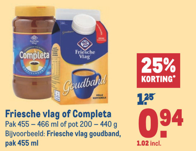 Friesche Vlag   koffiemelk, koffiecreamer folder aanbieding bij  Makro - details