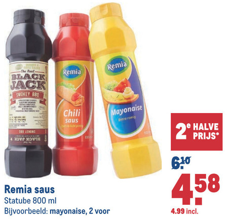 Remia   mayonaise, snacksaus folder aanbieding bij  Makro - details