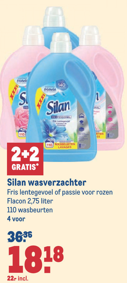 Silan   wasverzachter folder aanbieding bij  Makro - details