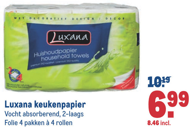 Luxana   keukenpapier folder aanbieding bij  Makro - details