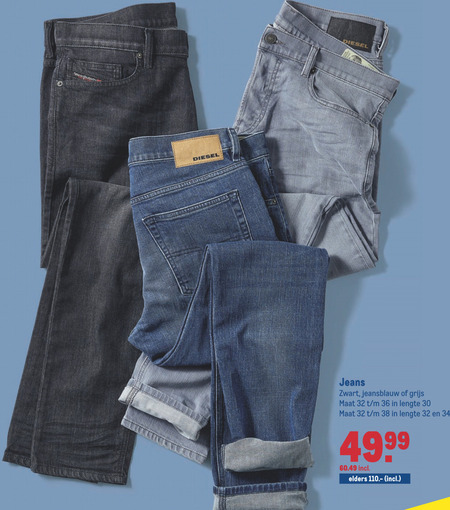 Diesel heren jeans folder bij Makro details