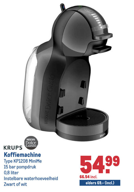 Krups   dolce gusto apparaat folder aanbieding bij  Makro - details