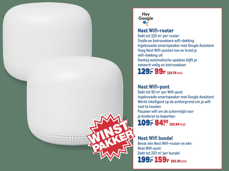 Nest   wireless router folder aanbieding bij  Makro - details