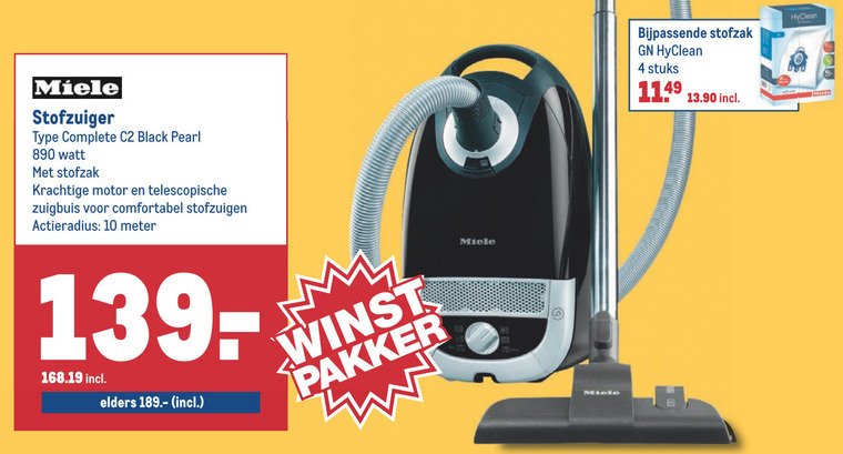 meer en meer Manier Analytisch Miele stofzuiger folder aanbieding bij Makro - details