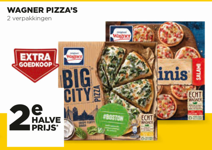 Wagner   diepvriespizza folder aanbieding bij  Jumbo - details