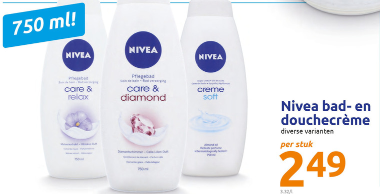 Nivea   douchegel folder aanbieding bij  Action - details