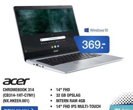 Acer   notebook folder aanbieding bij  Electroworld - details