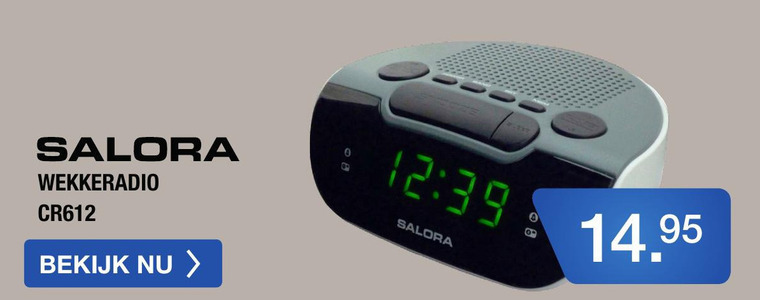 Salora   wekkerradio folder aanbieding bij  Electroworld - details