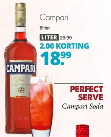 Campari   kruidenbitter folder aanbieding bij  Mitra - details