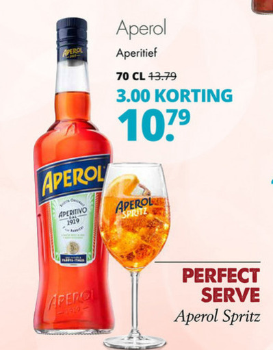 Aperol   aperitief folder aanbieding bij  Mitra - details