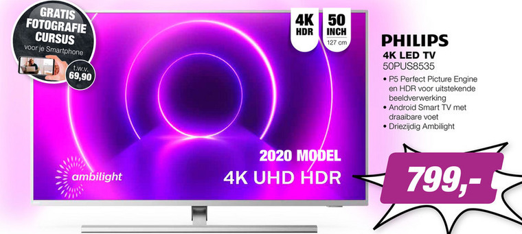 Philips   4k ultrahd televisies folder aanbieding bij  EP Electronic Partner - details