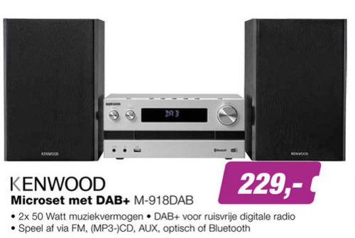 Kenwood   audiosysteem, dab radio folder aanbieding bij  EP Electronic Partner - details