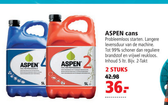 Aspen   benzine folder aanbieding bij  Welkoop - details