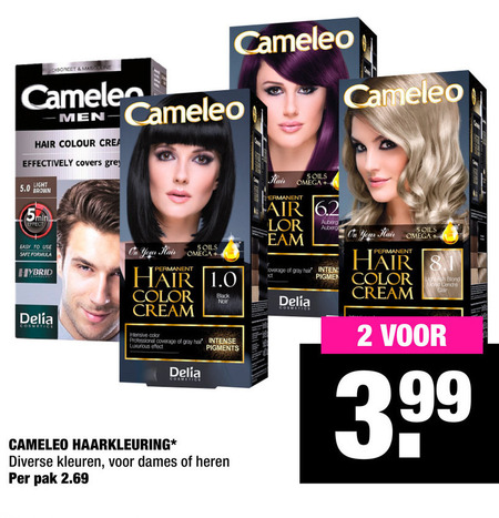 Cameleo   haarkleuring folder aanbieding bij  Big Bazar - details