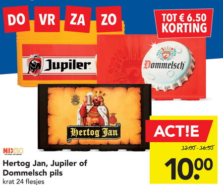 Hertog Jan   krat bier folder aanbieding bij  Deen - details