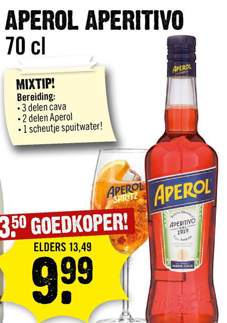 Aperol   aperitief folder aanbieding bij  Dirck III - details