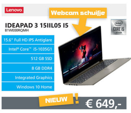 Lenovo   notebook folder aanbieding bij  Informatique - details