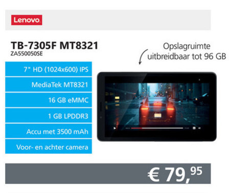 Lenovo   notebook folder aanbieding bij  Informatique - details