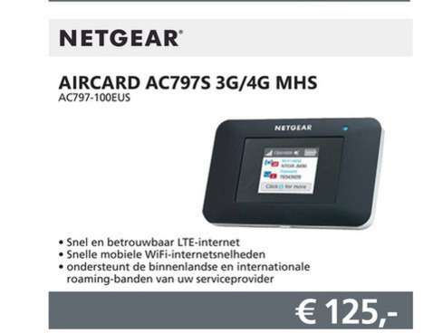 Netgear   mobiel internet folder aanbieding bij  Informatique - details