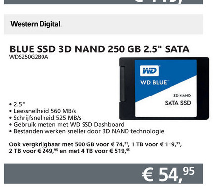 Western Digital   ssd harde schijf folder aanbieding bij  Informatique - details