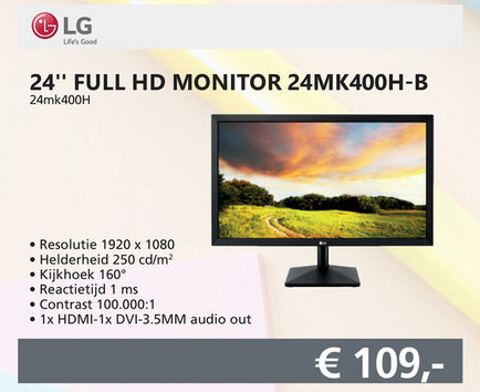 LG   monitor folder aanbieding bij  Informatique - details