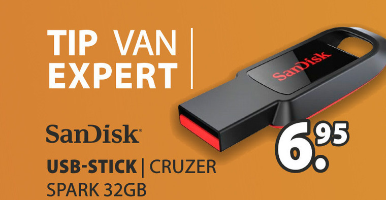 SanDisk   usb stick folder aanbieding bij  Expert - details