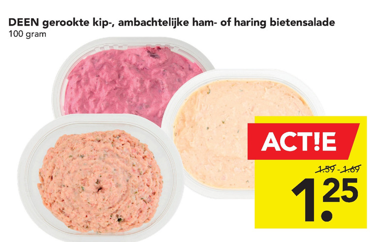 Deen Huismerk   salade folder aanbieding bij  Deen - details