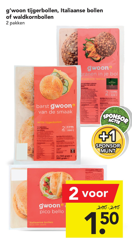 Gwoon   broodjes folder aanbieding bij  Deen - details