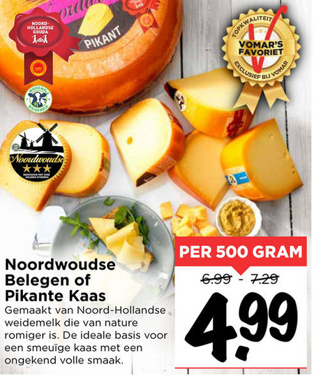 Noordwoudse   kaas folder aanbieding bij  Vomar - details