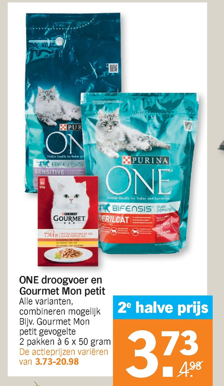 Gourmet   kattenvoer folder aanbieding bij  Albert Heijn - details