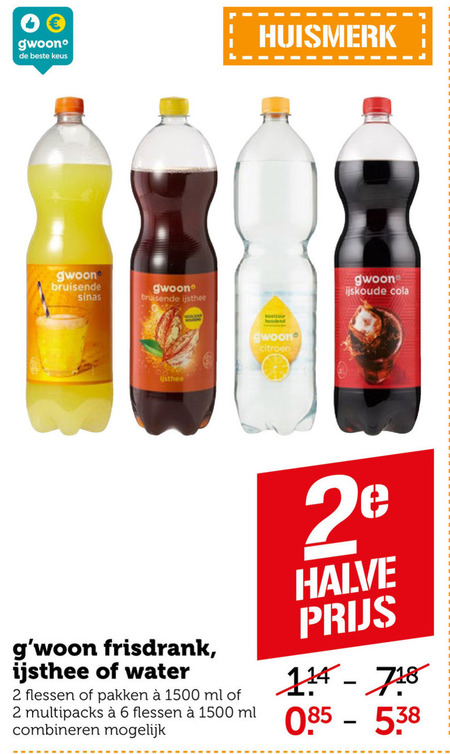 Gwoon   cola, frisdrank folder aanbieding bij  Coop - details