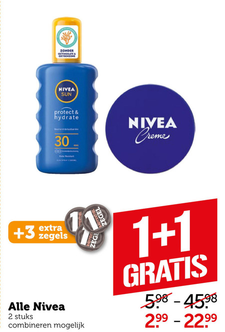 Nivea   shampoo, dagcreme folder aanbieding bij  Coop - details