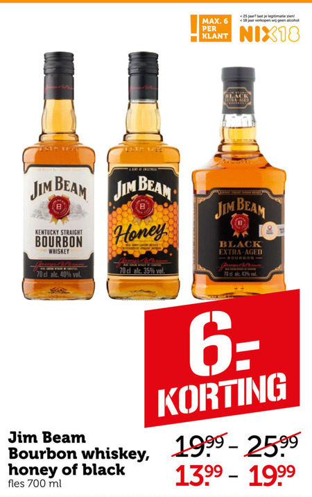 Jim Beam   bourbon folder aanbieding bij  Coop - details