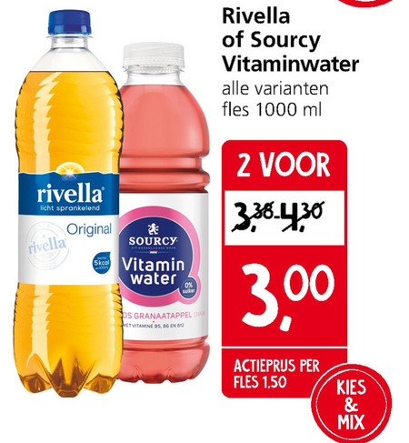 Rivella   frisdrank, fruitdrank folder aanbieding bij  Jan Linders - details