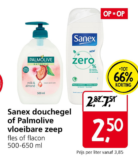 Palmolive   douchegel, handzeep folder aanbieding bij  Jan Linders - details