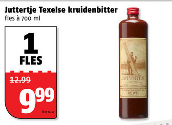 Juttertje   kruidenbitter folder aanbieding bij  Poiesz - details