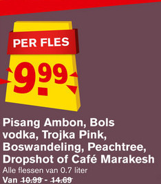 Bols   likeur, wodka folder aanbieding bij  Hoogvliet - details