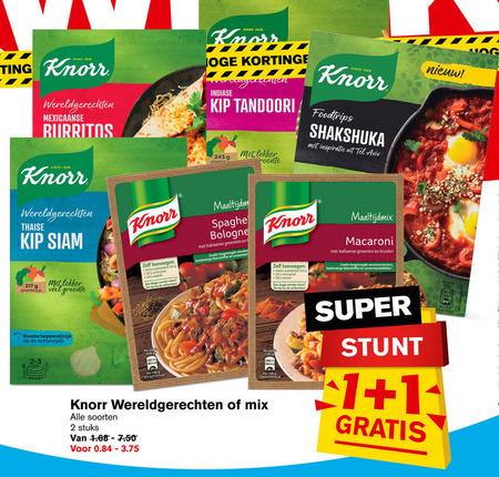 Knorr   maaltijdmix folder aanbieding bij  Hoogvliet - details