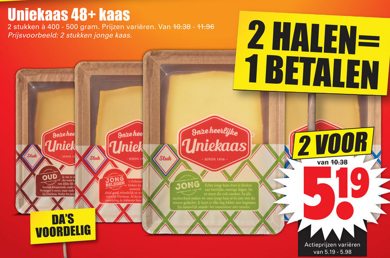 Uniekaas   kaas folder aanbieding bij  Dirk - details