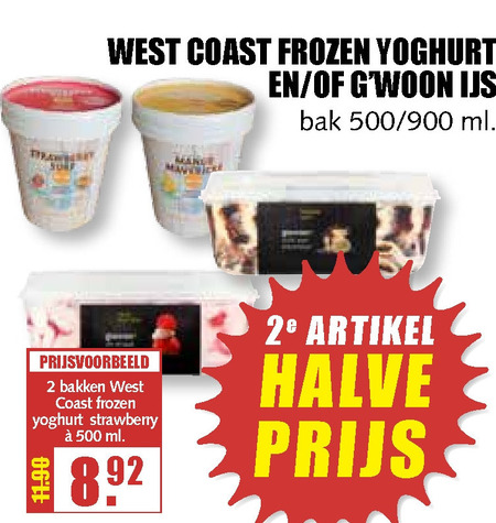 Gwoon   yoghurtijs, ijsspecialiteit folder aanbieding bij  MCD Supermarkt Basis - details