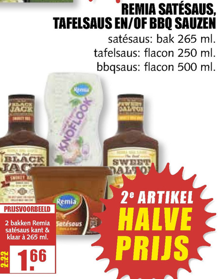 Remia   fritessaus, snacksaus folder aanbieding bij  MCD Supermarkt Basis - details