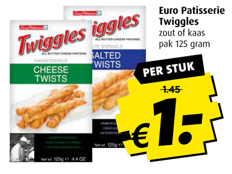 Twiggles   kaaszoutjes folder aanbieding bij  Boni - details