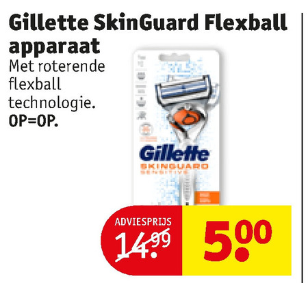 Gillette   heren handscheerapparaat folder aanbieding bij  Kruidvat - details