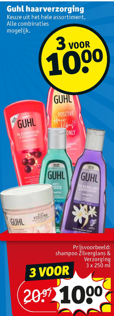 Guhl   shampoo, conditioner folder aanbieding bij  Kruidvat - details